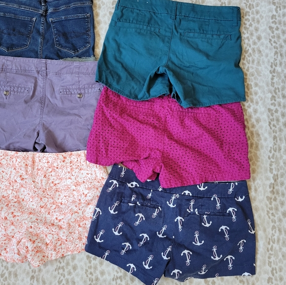 Lot 9 Sz 4 6 Shorts American Eagle Abercrombie Gap J Crew Banana Republic Jean - Picture 4 of 12
